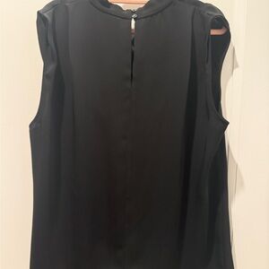 Aritzia Babaton Black Sleeveless Blouse